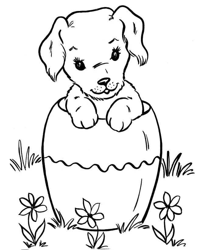 Ausmalbilder Hund 75