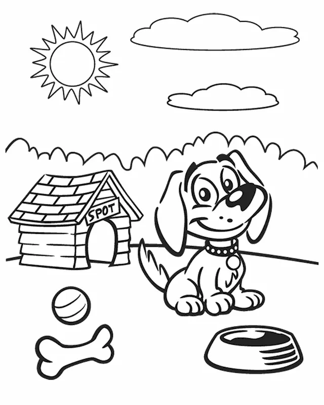 Dog Coloring Pages 79