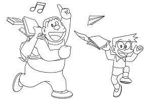 Doraemon Coloring Pages 31