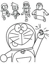Doraemon Coloring Pages 97