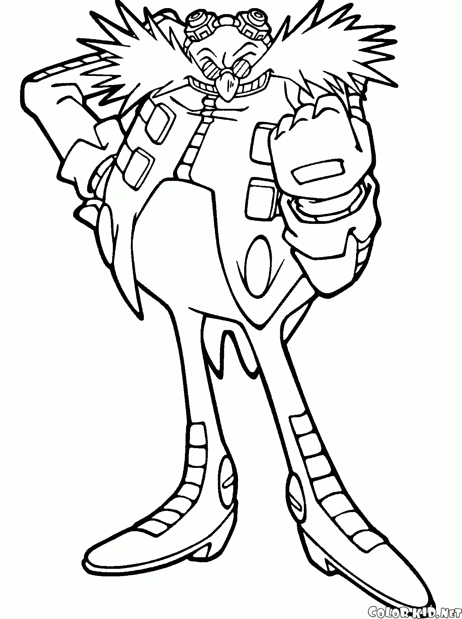 Dr Eggman Coloring Pages 1