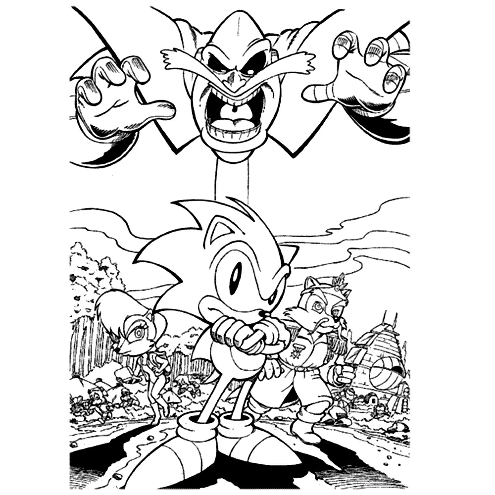 Dr Eggman Coloring Pages 16