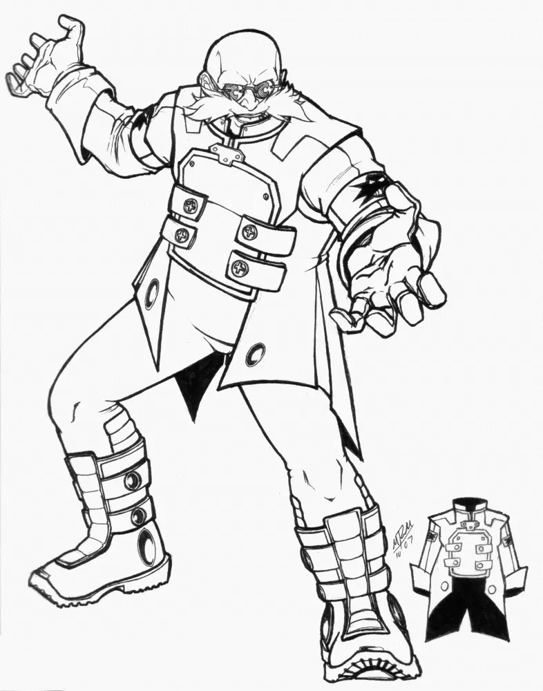 Dr Eggman Coloring Pages 17