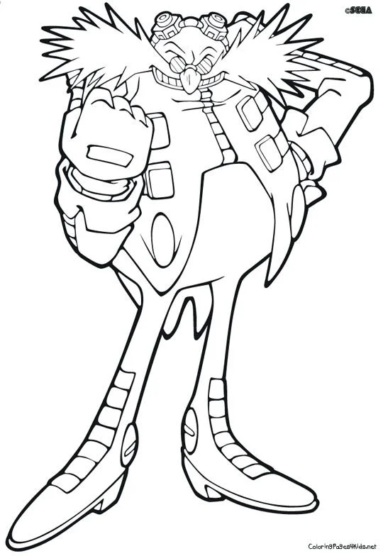 Dr Eggman Coloring Pages 4