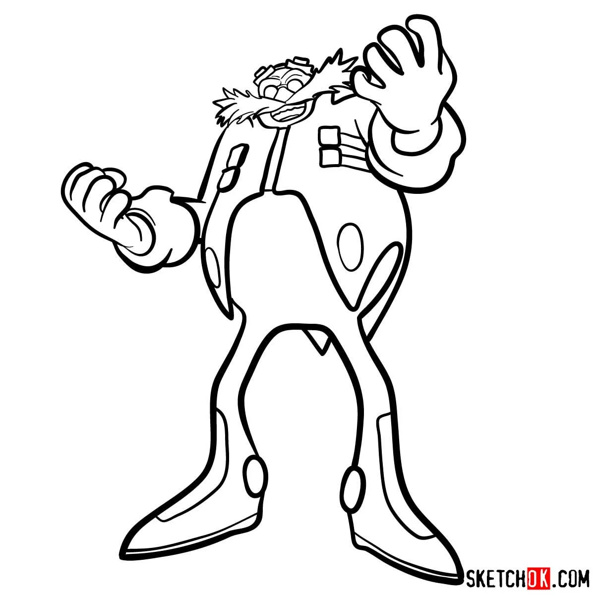 Dr Eggman Coloring Pages 9