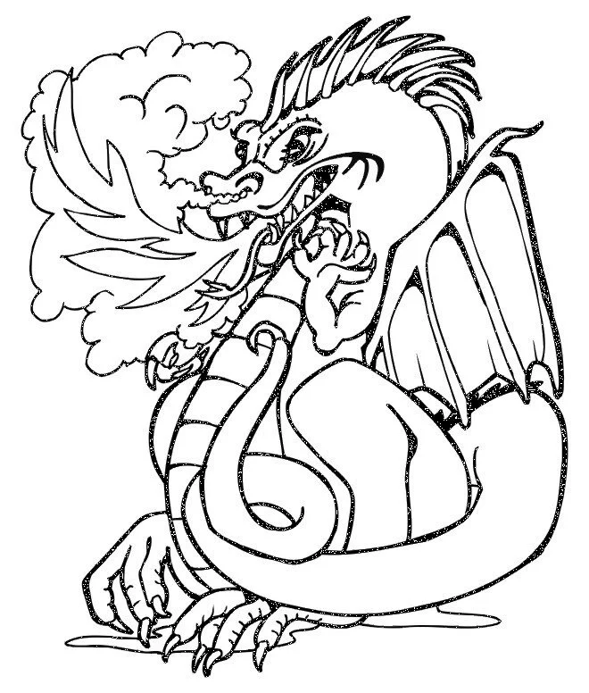 Drachen Ausmalbilder 190