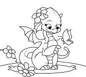 Drachen Ausmalbilder 4