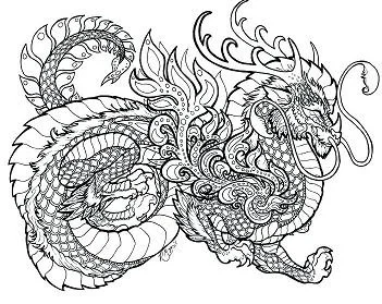 Drachen Ausmalbilder 6