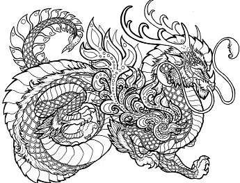 Drachen Ausmalbilder 7