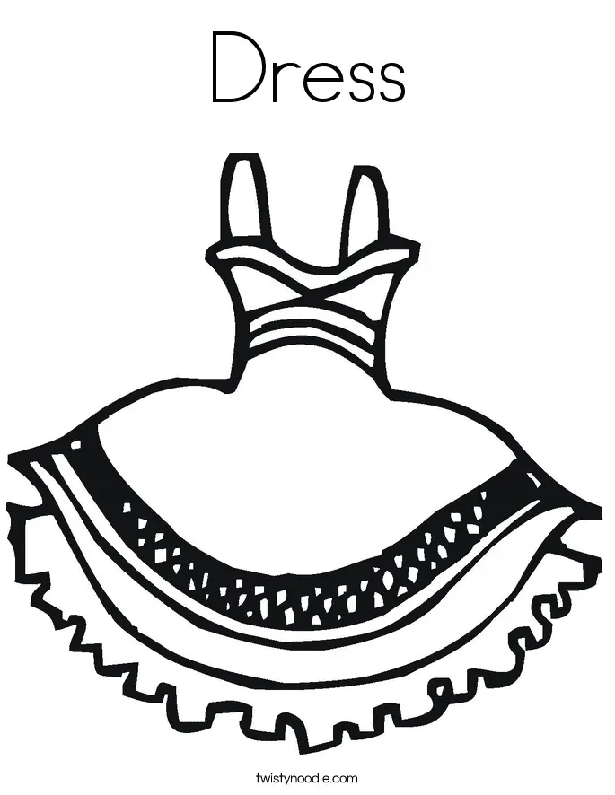 Dress Coloring Pages 58