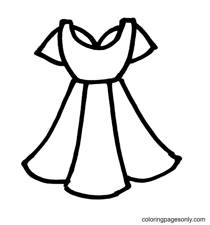 Dress Coloring Pages 61