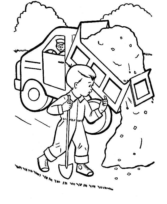 Dump Truck Coloring Pages