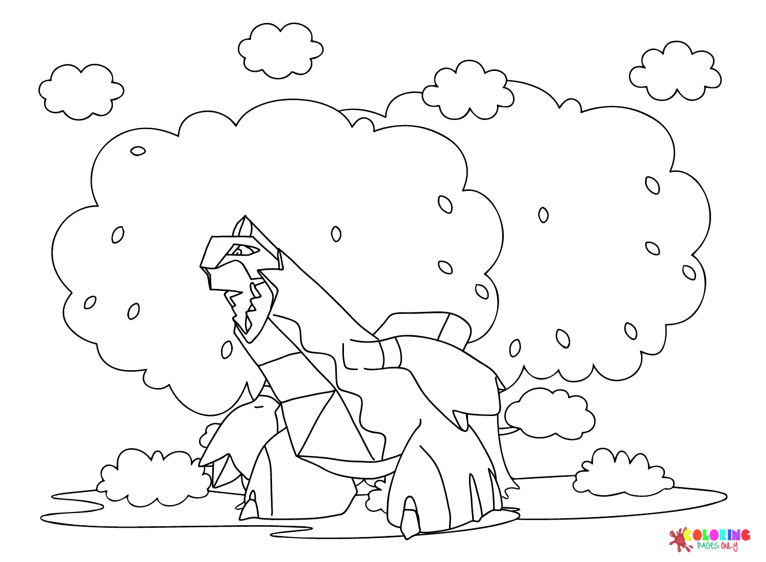 Duraludon Para Colorear 5