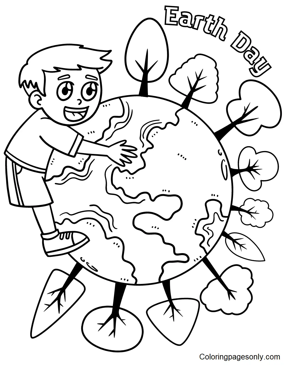 Desenhos de Dia Da Terra Para Colorir 53