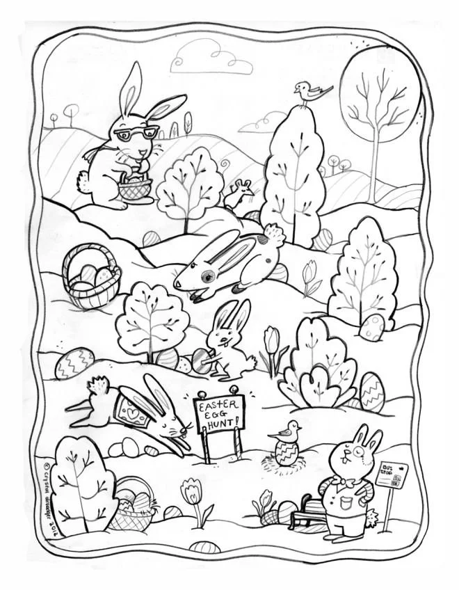 Easter Coloring Pages 132