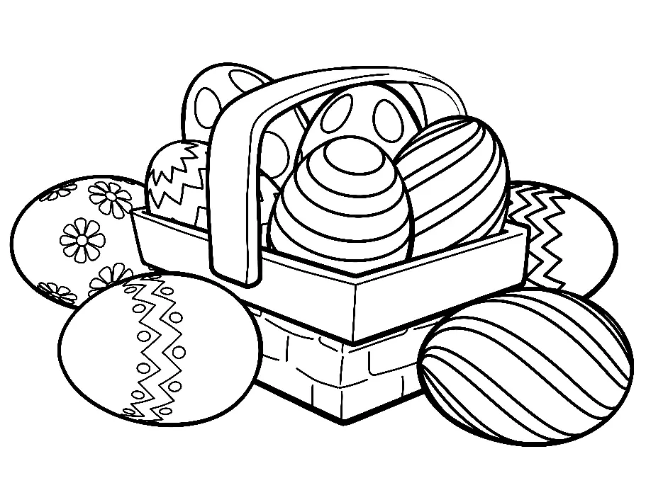 Huevos Pascua Para Colorear 118