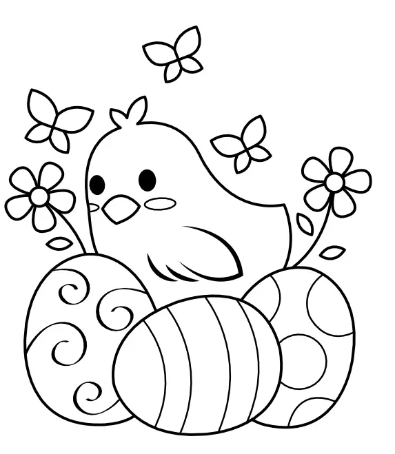 Easter Eggs Coloring Pages 119