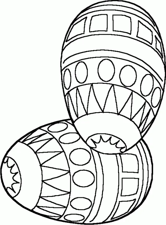 Huevos Pascua Para Colorear 86