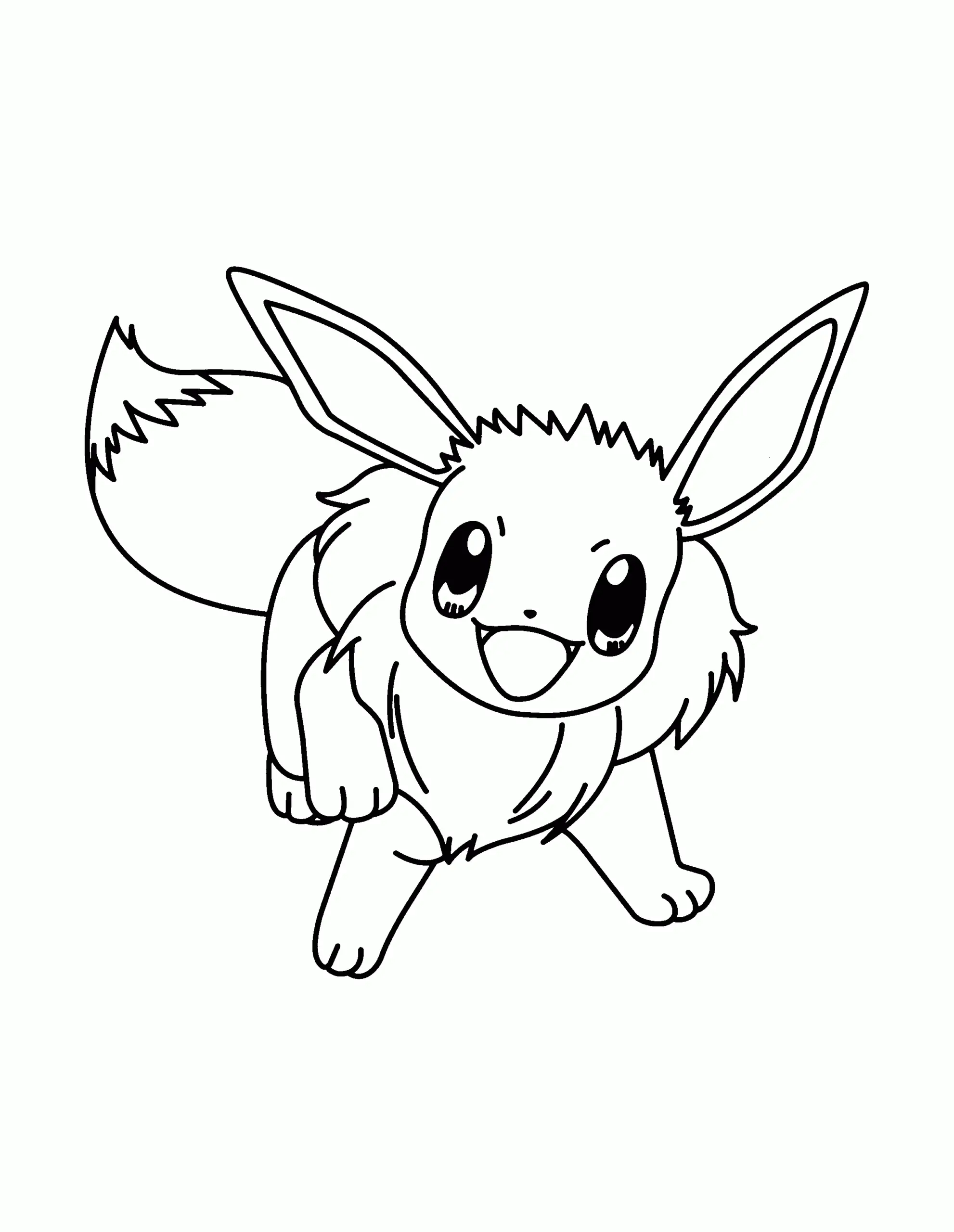 Eevee Pokemon Coloring Pages 38