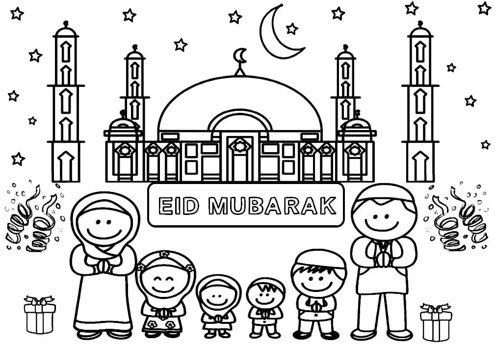 Eid Al Fitr Coloring Pages 1