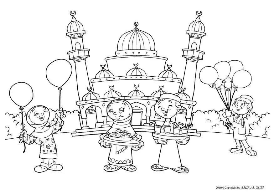 Eid Al Fitr Coloring Pages 12
