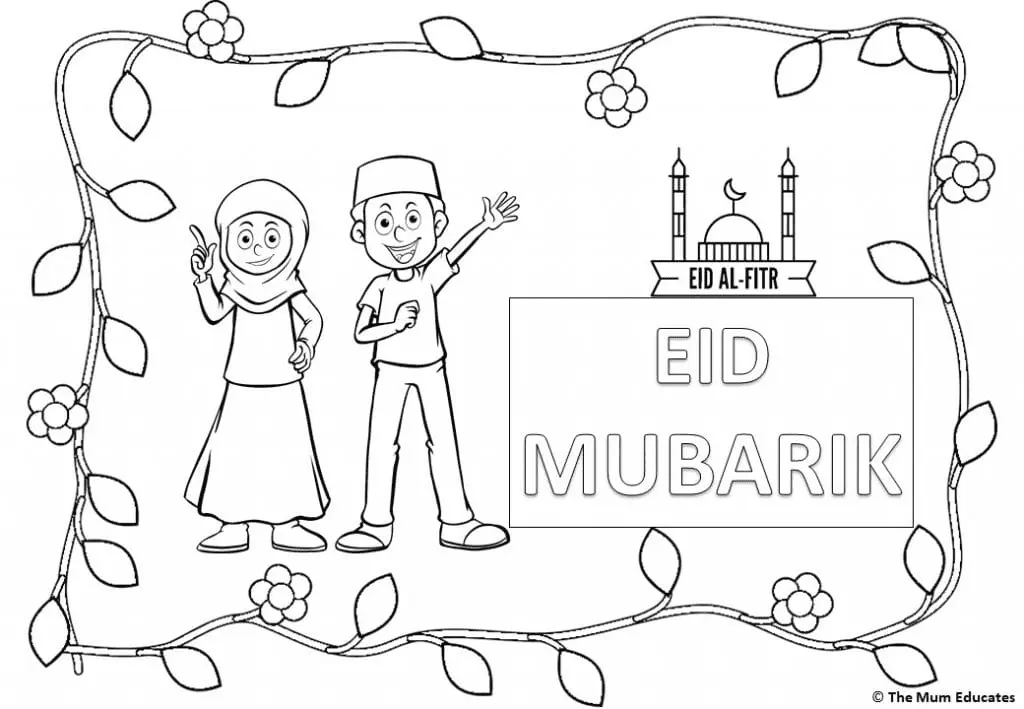 Eid Al Fitr Coloring Pages 13