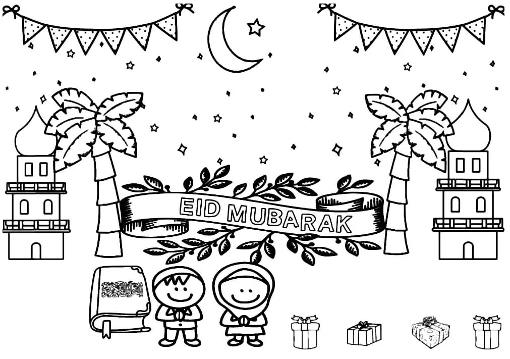 Eid Al Fitr Coloring Pages 15