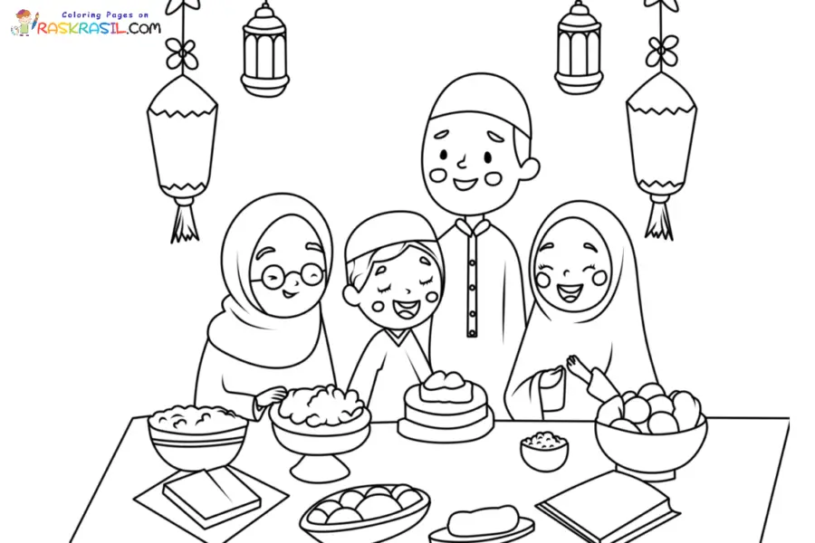 Eid Mubarak para colorir 2