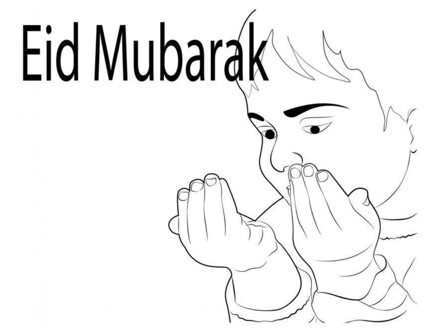 Eid Mubarak para colorir 36