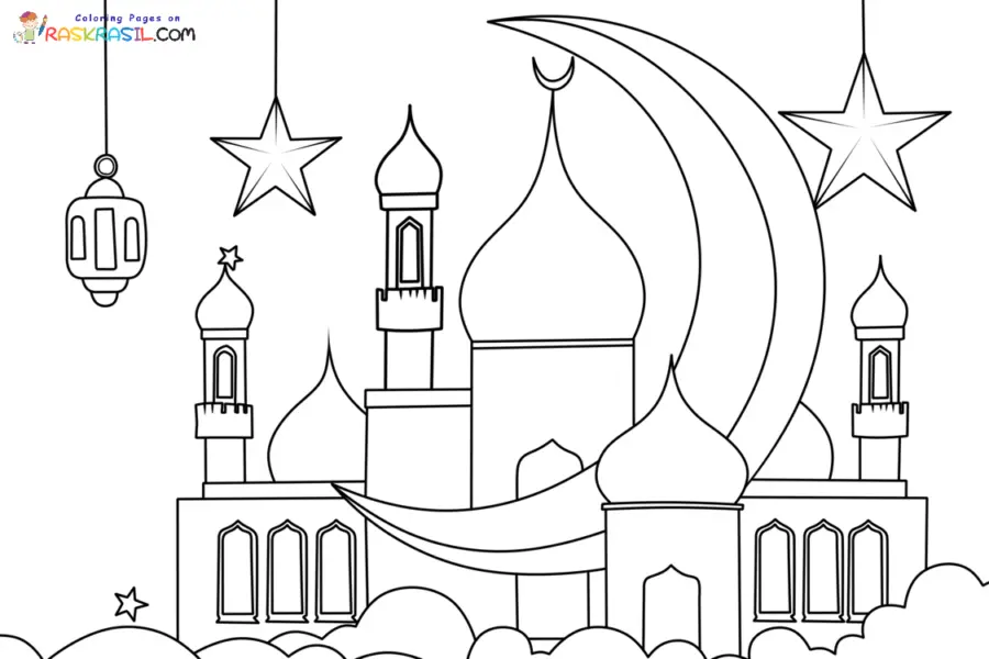 Eid Mubarak para colorir 4