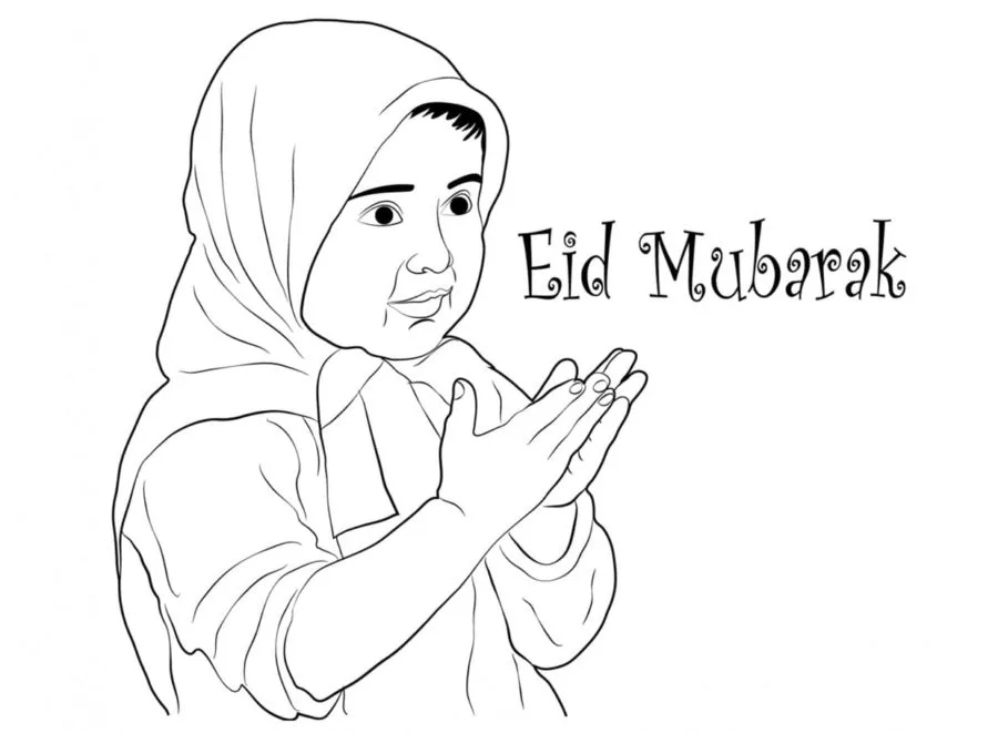 Eid Mubarak para colorir 45