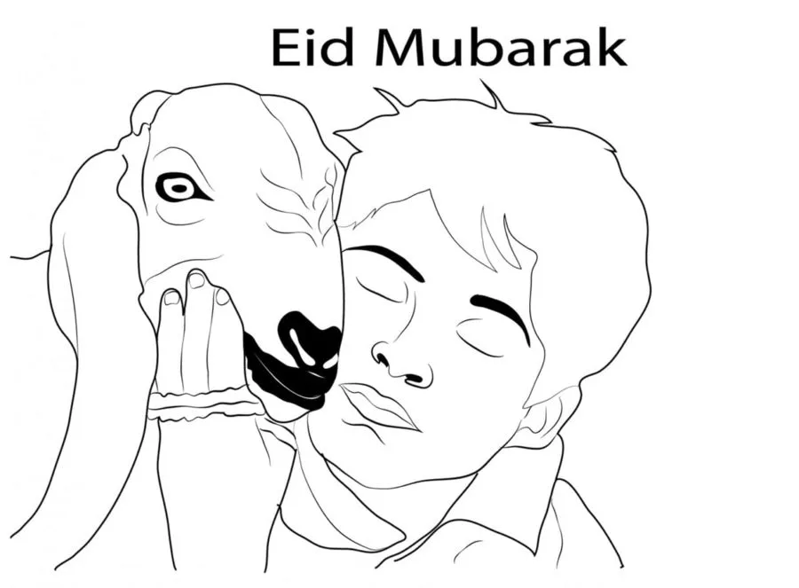 Eid Mubarak para colorir 47