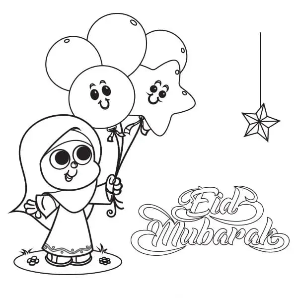Eid Mubarak Ausmalbilder 50