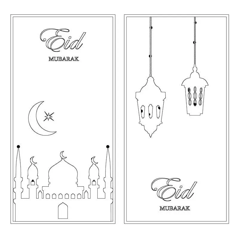 Eid Mubarak Coloring Pages 60