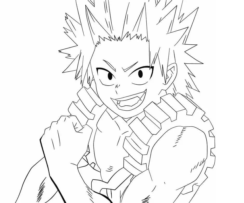 Eijiro Kirishima Coloring Pages 11
