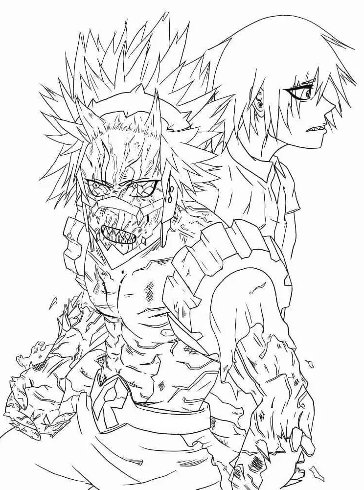 Eijiro Kirishima Coloring Pages 14