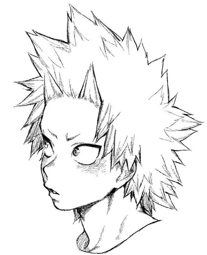 Eijiro Kirishima Coloring Pages 9