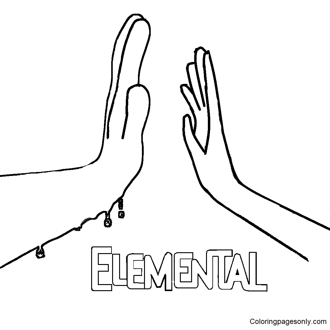 Elemental Coloring Pages 13