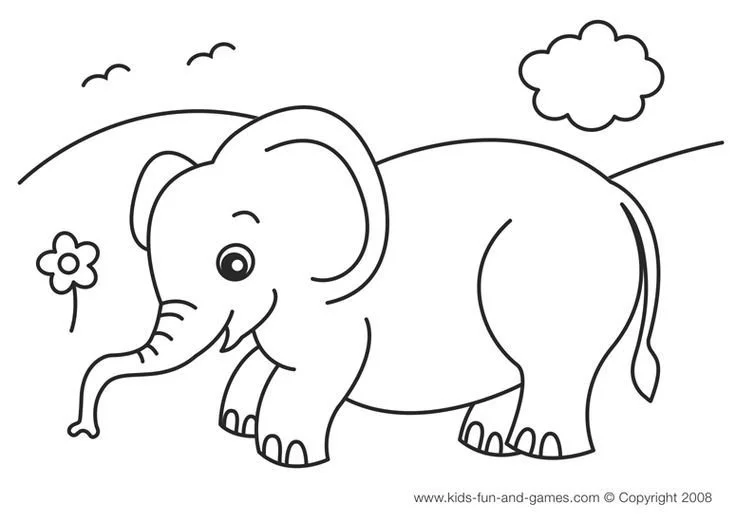Desenhos de Elephant Para Colorir 53