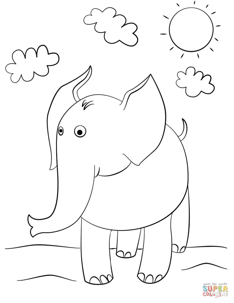 Elefantes Para Colorear 58