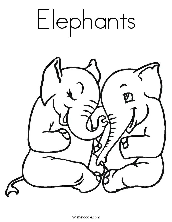 Elefant Ausmalbilder 77