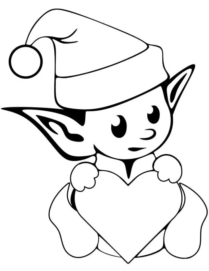 Elf on the Shelf Ausmalbilder 65