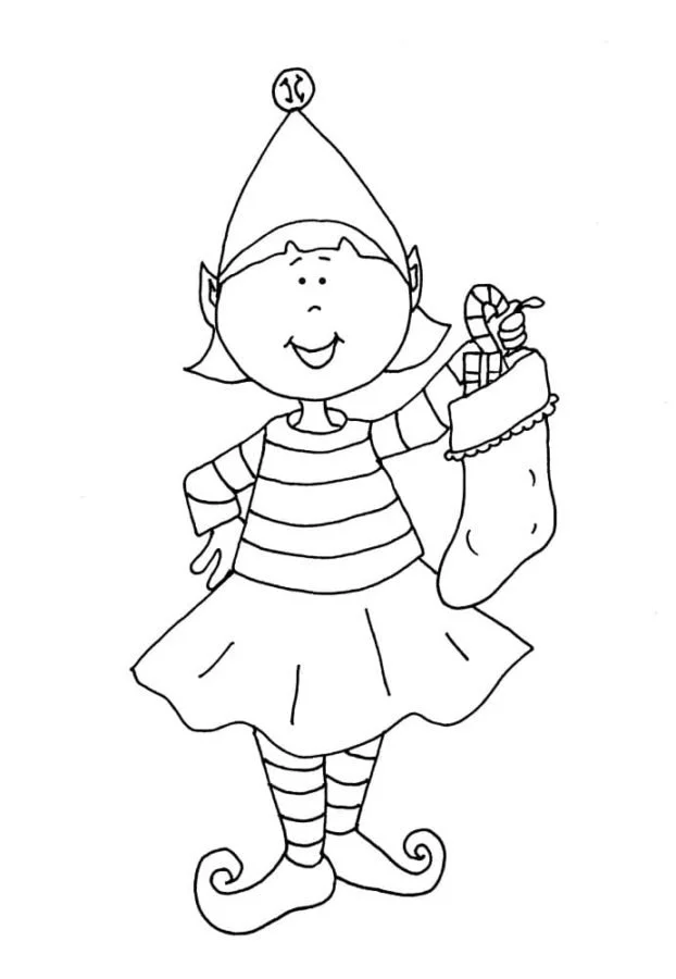 Elf on the Shelf Coloring Pages 78