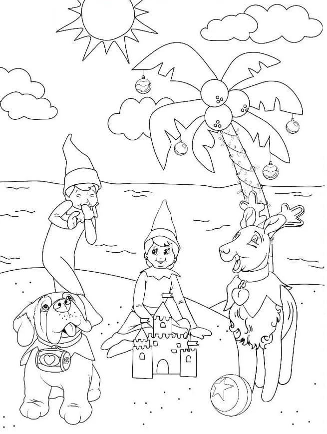 Elf on the Shelf Coloring Pages 80