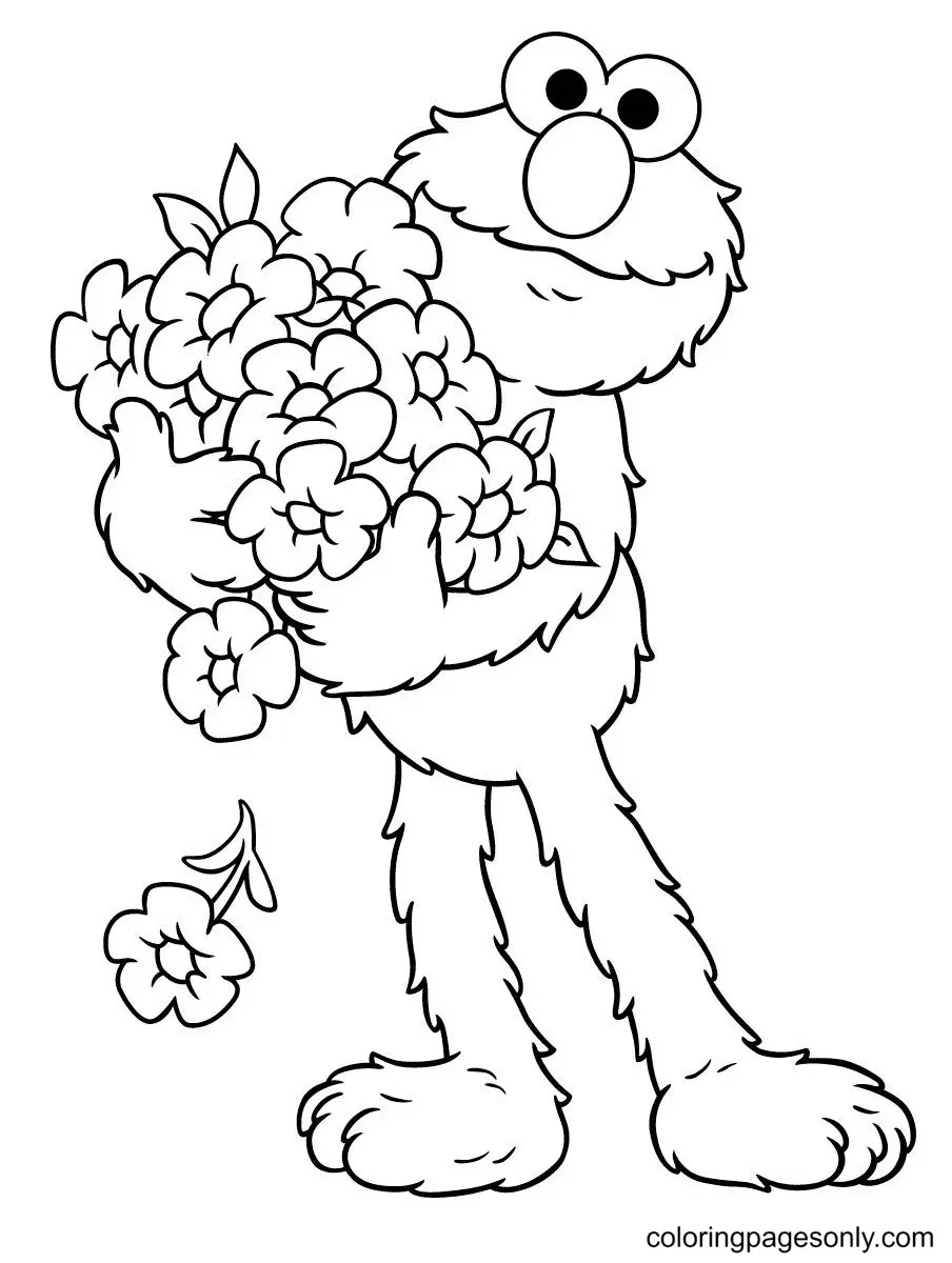 Elmo Para Colorear