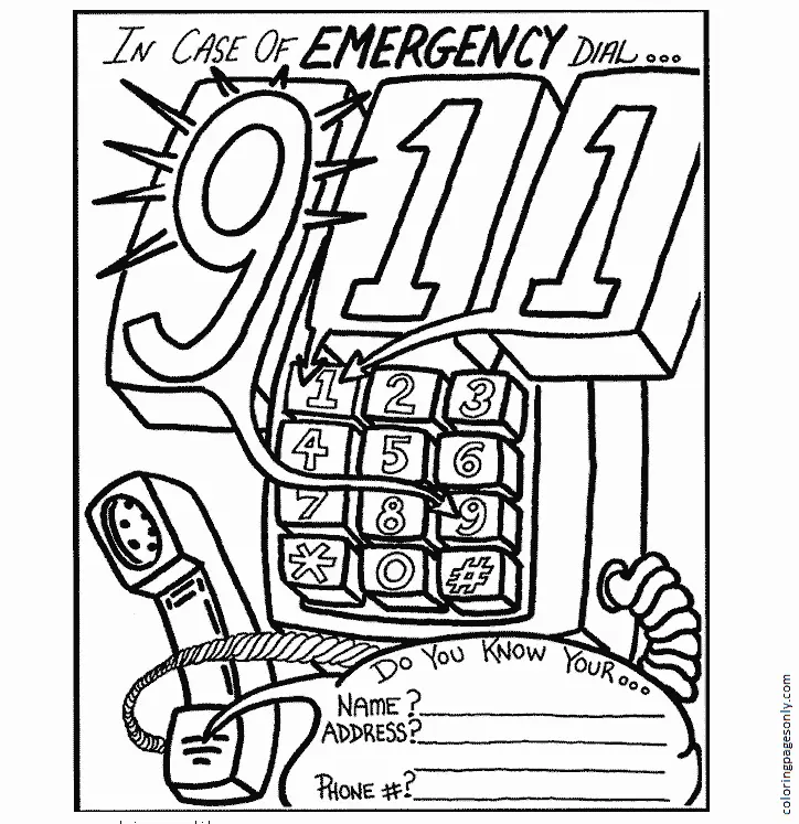 Desenhos de Emergencia Para Colorir 24