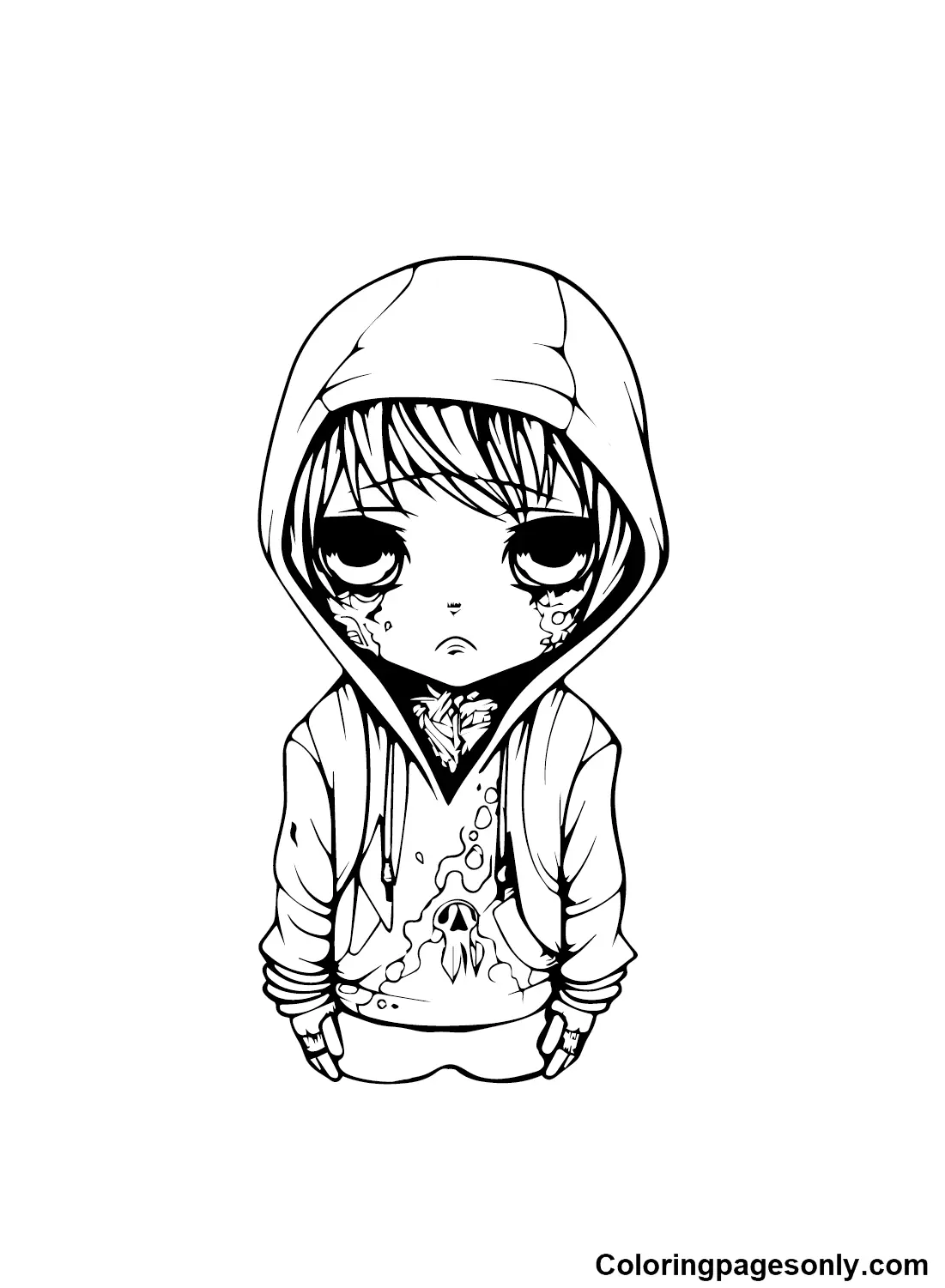 Emo Coloring Pages 15