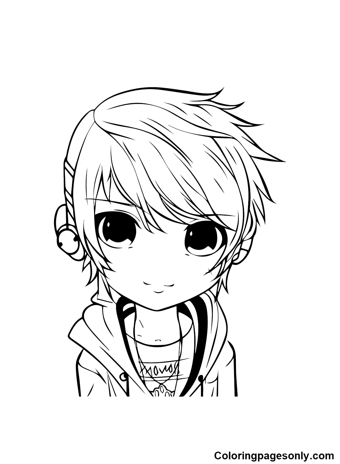 Emo Coloring Pages 8