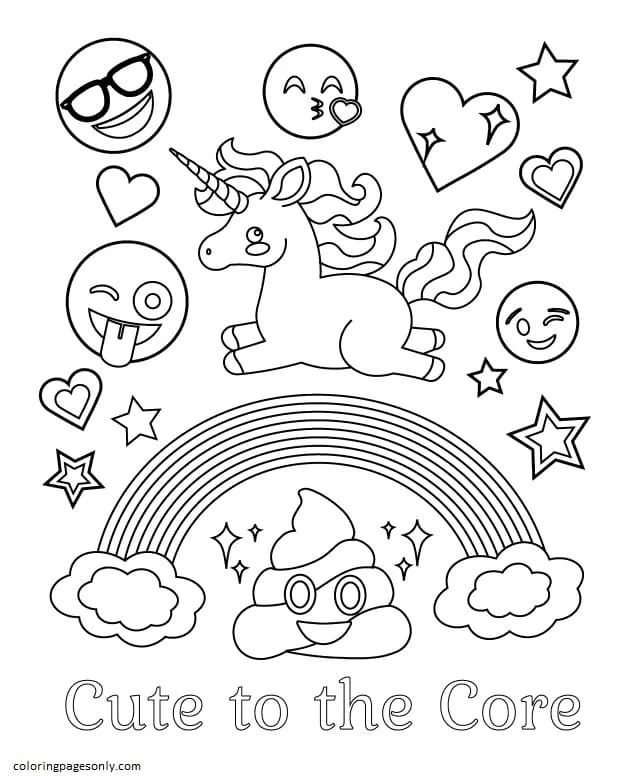 Emoji Ausmalbilder 35