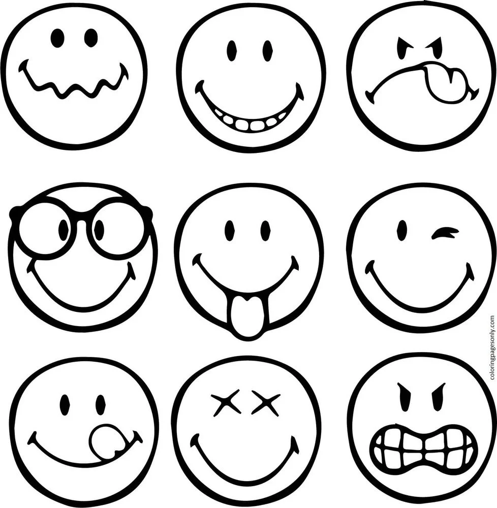 Emoji Ausmalbilder 5